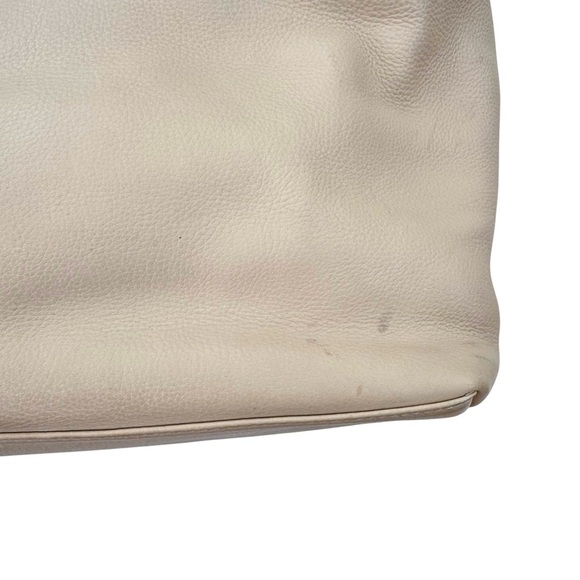 Dooney & Bourke Pebbled Leather Shoulder Hobo Bag Medium Cream - Picture 4 of 14